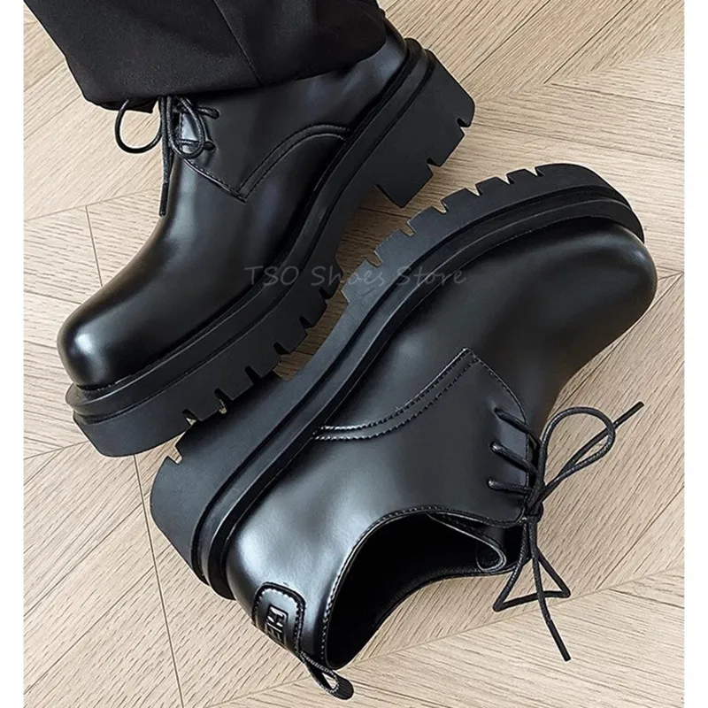 Black Leather Shoes 5cm Heeled Lace Up British Derby Shoes for Men Size 44 Male Big Toe Dress Shoes for Party Office Formal
Black Leather Shoes 5cm Heeled Lace Up British Derby Shoes for Men Size 44 Male Big Toe Dress Shoes for Party Office Formal