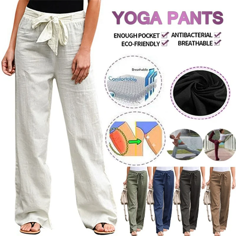 Women Solid Color Cotton Linen Elastic High Waist Trousers Casual Elegant Loose Party Long Pants Plus Size Palazzo Pants
Women Solid Color Cotton Linen Elastic High Waist Trousers Casual Elegant Loose Party Long Pants Plus Size Palazzo Pants