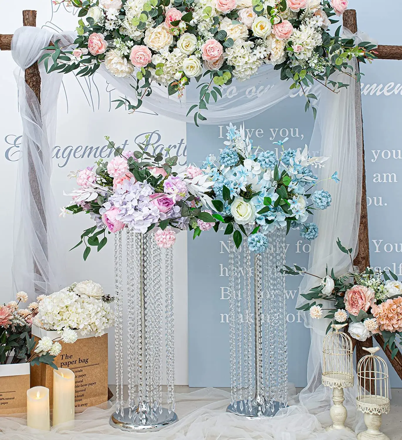 6pcs Set Acrylic Crystal Bead Curtain Road Guide Elegant Ferris Wheel Romantic Wedding Venue Layout Props Decoration Ornaments
6pcs Set Acrylic Crystal Bead Curtain Road Guide Elegant Ferris Wheel Romantic Wedding Venue Layout Props Decoration Ornaments