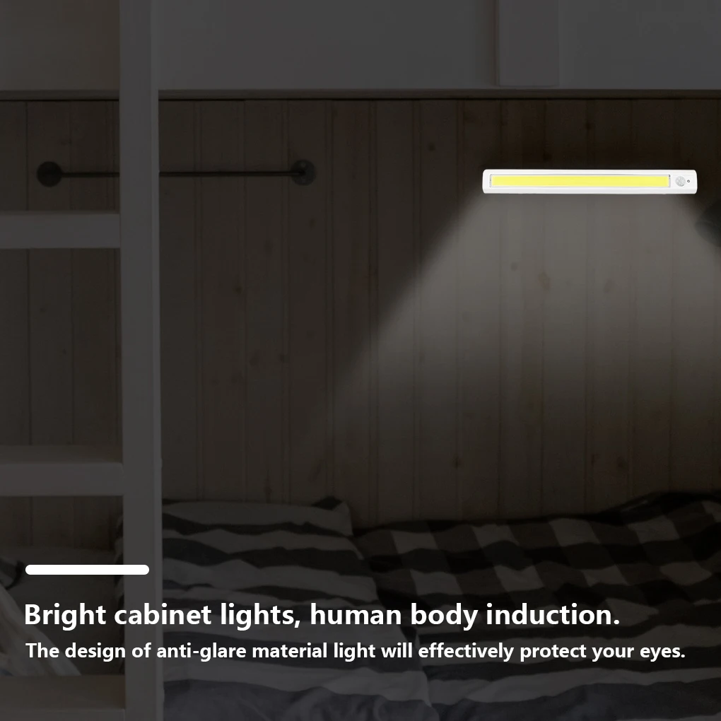 ABS Night Light COB Eye Protective Motion Sensor 30s Delay Wardrobe Lamp Cabinet Exhibition Hall Lights Supplies
ABS Night Light COB Eye Protective Motion Sensor 30s Delay Wardrobe Lamp Cabinet Exhibition Hall Lights Supplies