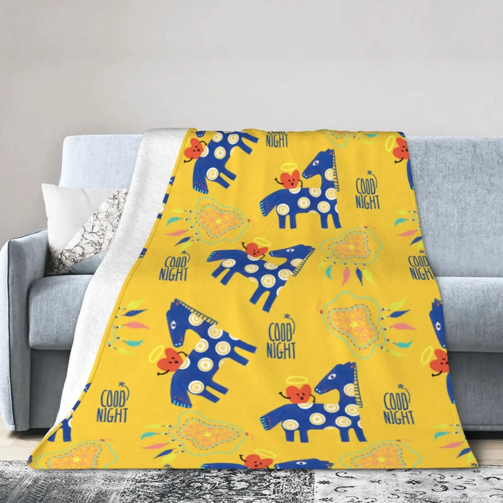 GOOD NIGHT Love Horse Flannel Blanket Sofa Warm Soft Living Room Cover Office Outdoor Travel 60*80 Inch
GOOD NIGHT Love Horse Flannel Blanket Sofa Warm Soft Living Room Cover Office Outdoor Travel 60*80 Inch