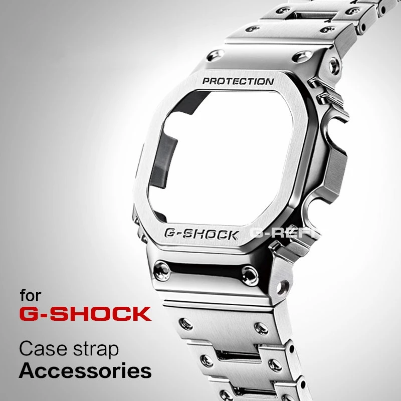 DW5600 5610 G5600E Metal Bezel Stainless Steel Watchband Case 5600 Strap GW-B5600 band WtachCase Accessories with Tools
DW5600 5610 G5600E Metal Bezel Stainless Steel Watchband Case 5600 Strap GW-B5600 band WtachCase Accessories with Tools