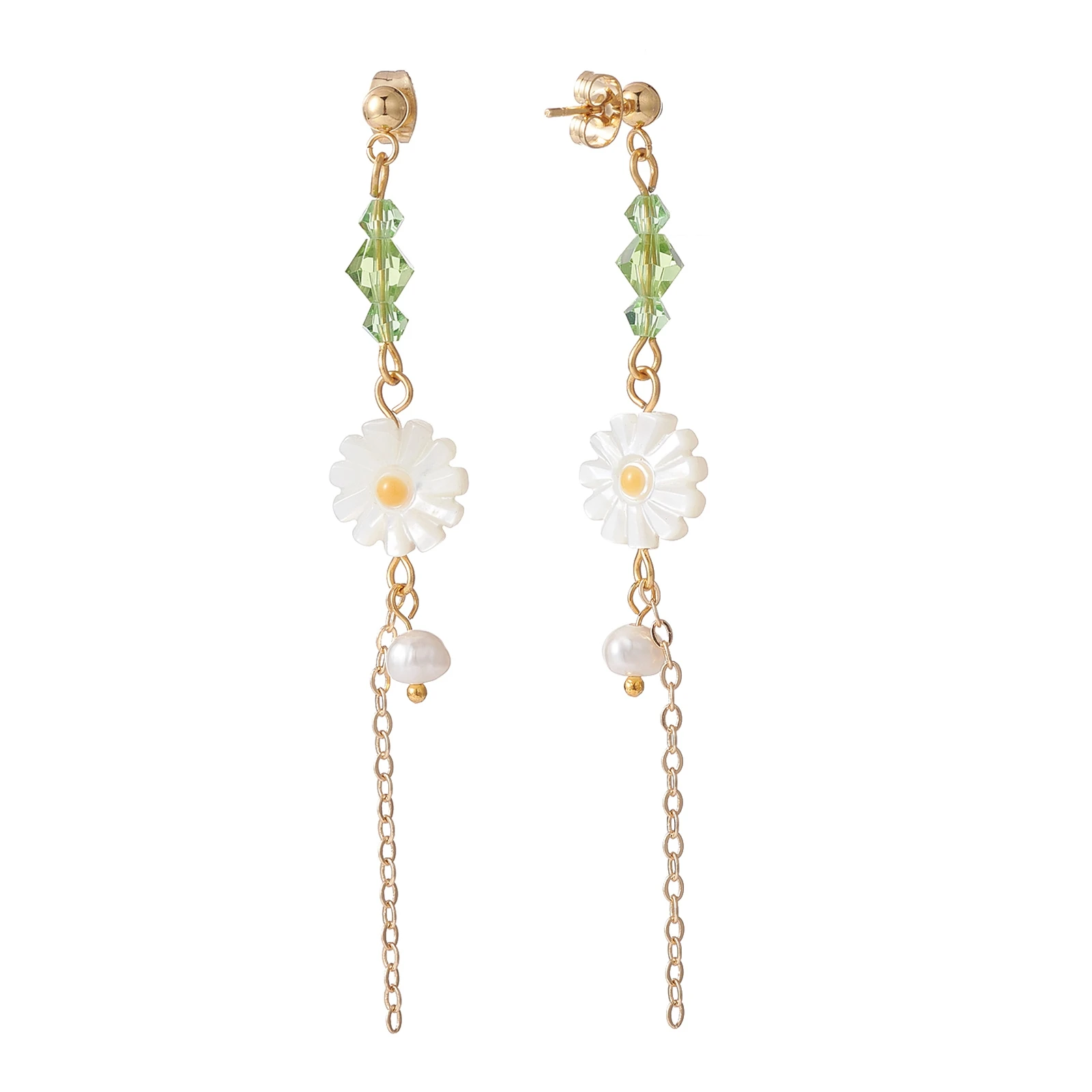 Kissitty 5 Pairs Sunflower Natural Shell Beads Long Stud Earrings For Women Jewelry Making Findings
Kissitty 5 Pairs Sunflower Natural Shell Beads Long Stud Earrings For Women Jewelry Making Findings