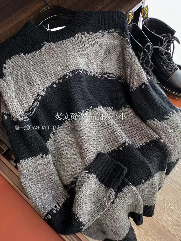 Vintage Stripe Women's Sweater Loose Crew Neck Long Sleeve Y2k Tops Women 2022 Autumn Winter Korean Fashion Baggy Pullover
Vintage Stripe Women's Sweater Loose Crew Neck Long Sleeve Y2k Tops Women 2022 Autumn Winter Korean Fashion Baggy Pullover