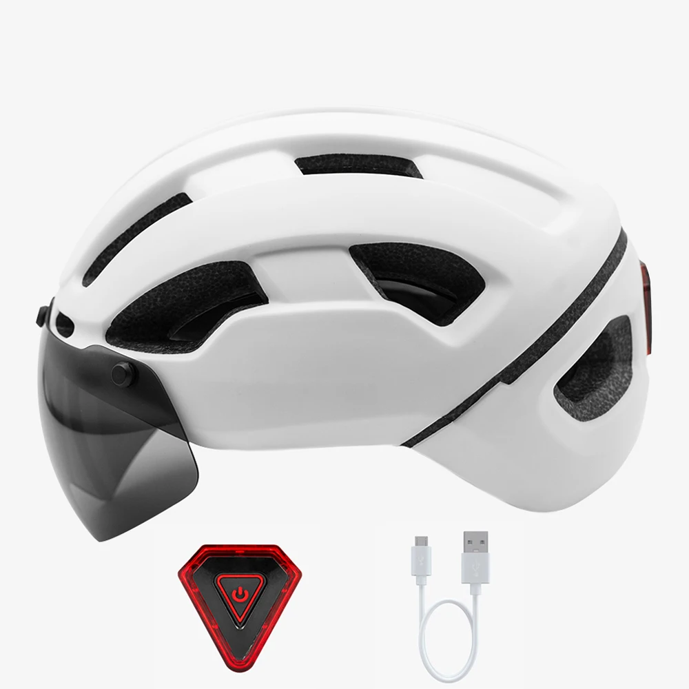Bicycle Helmet With Red LED Light/Goggles Rechargeable Cycling Helmet Mtb Mountain Road Bike Helmet Sport Safe Hat For Man Women
Bicycle Helmet With Red LED Light/Goggles Rechargeable Cycling Helmet Mtb Mountain Road Bike Helmet Sport Safe Hat For Man Women