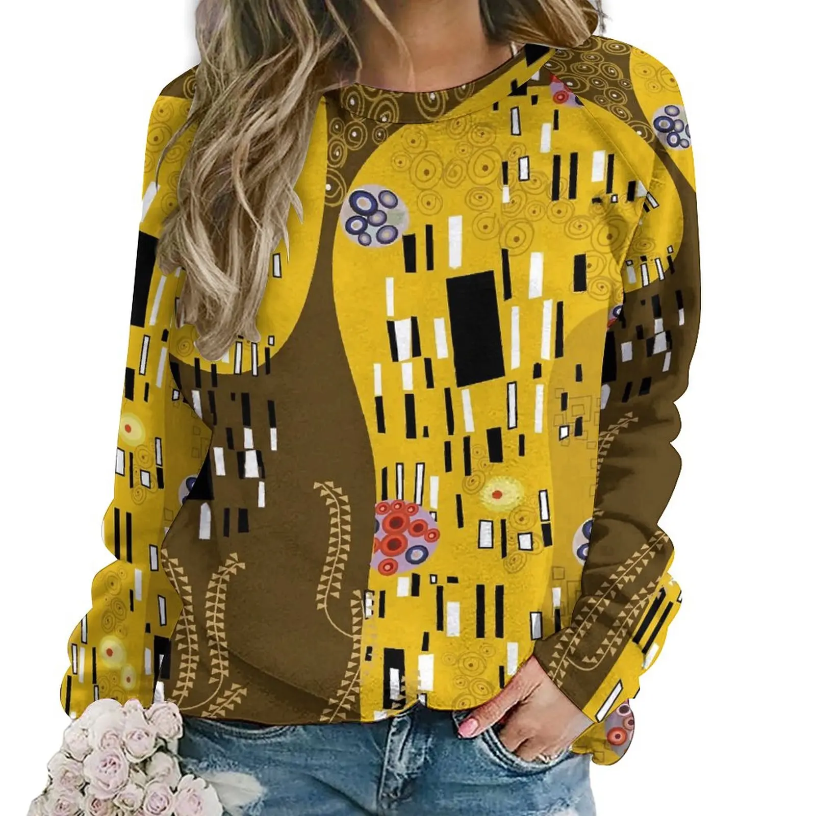 Gustav Klimt Casual Hoodies Winter The Kiss Inspired Trendy Hoodie Long Sleeve Oversized Korean Fashion Custom Sweatshirts 
Gustav Klimt Casual Hoodies Winter The Kiss Inspired Trendy Hoodie Long Sleeve Oversized Korean Fashion Custom Sweatshirts