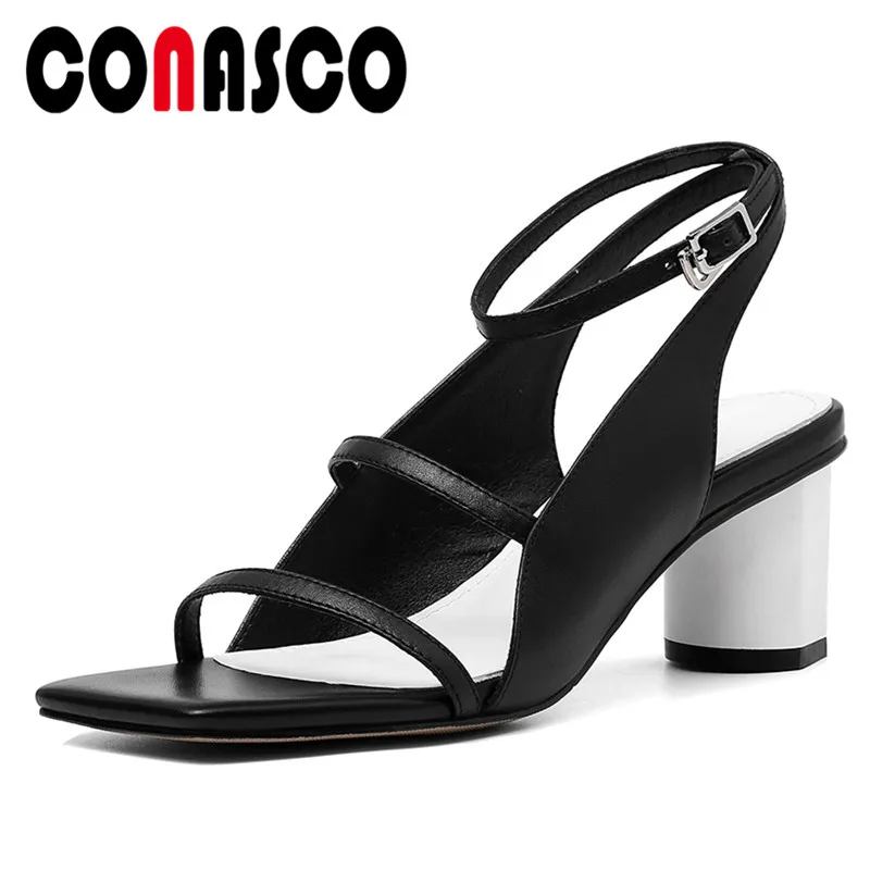 CONASCO Brand Design Women Sandals Fashion Ankle Strap Pumps Thin Strap Thick Heeled Party Casual Genuine Leather Shoes Woman
CONASCO Brand Design Women Sandals Fashion Ankle Strap Pumps Thin Strap Thick Heeled Party Casual Genuine Leather Shoes Woman