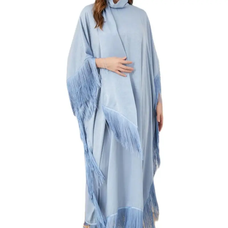 Kaftan Fashion Tassel Batwing Sleeve Maxi Dress Turtleneck Casual Loose Solid Robe Turkey Dresses For Women African Designer
Kaftan Fashion Tassel Batwing Sleeve Maxi Dress Turtleneck Casual Loose Solid Robe Turkey Dresses For Women African Designer