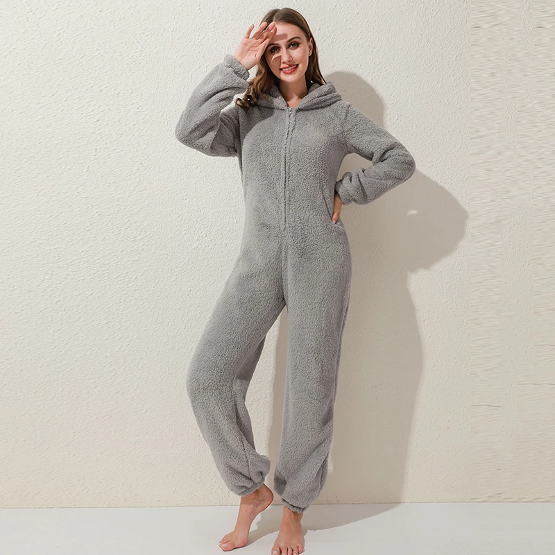 New Winter Warm Pyjamas Women Onesies Fluffy Fleece Jumpsuits Sleepwear Overall New Hood Sets Pajamas For Women Adult
New Winter Warm Pyjamas Women Onesies Fluffy Fleece Jumpsuits Sleepwear Overall New Hood Sets Pajamas For Women Adult
