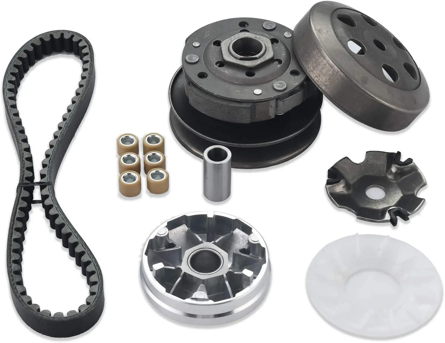 Include Clutch Assembly and Variator Assembly with 669 Belt, Fit for GY6 50cc Engine Scooter
Include Clutch Assembly and Variator Assembly with 669 Belt, Fit for GY6 50cc Engine Scooter