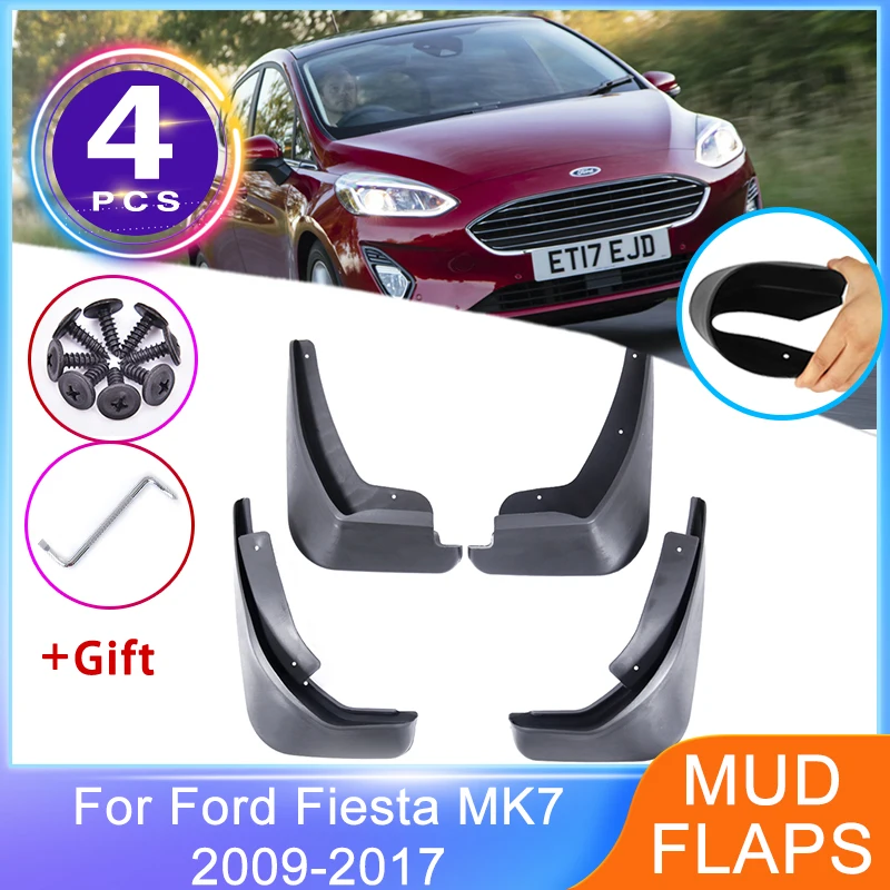 

4 шт. для Ford Fiesta 7 Mk7 2009 ~ 2017 передние и задние брызговики для хэтчбека крылья колеса протектор брызговик брызговик автомобильные аксессуары