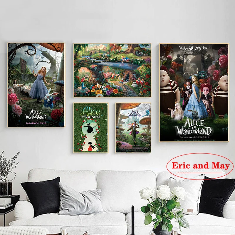 Alice In Wonderland Movie Posters And Prints Wall Art Canvas Pictures Painting Hot Retro Style Living Room Decoration Quadro
Alice In Wonderland Movie Posters And Prints Wall Art Canvas Pictures Painting Hot Retro Style Living Room Decoration Quadro