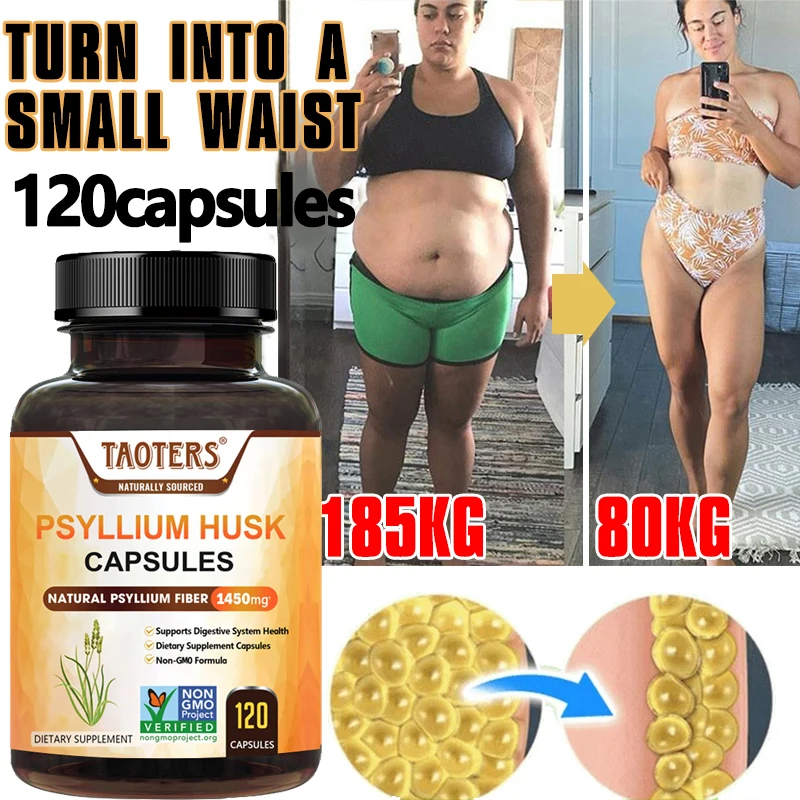 Taoters Psyllium Shell Capsules for Weight Loss and Metabolism-Boosting Energy — Fat Burner Supplement Helps Suppress Appetite
Taoters Psyllium Shell Capsules for Weight Loss and Metabolism-Boosting Energy — Fat Burner Supplement Helps Suppress Appetite
