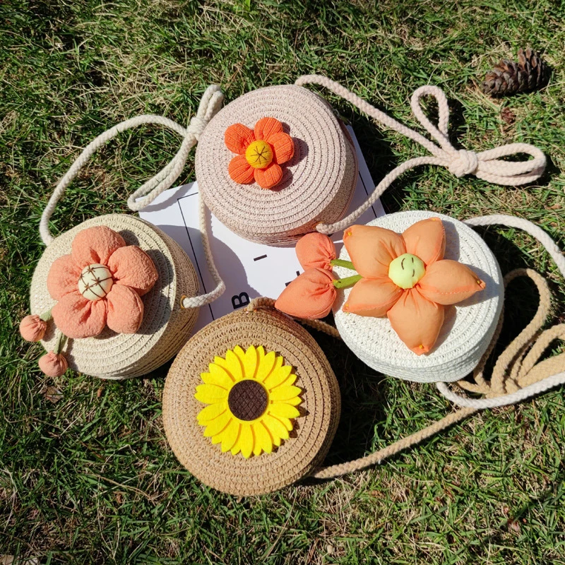 New Kids Casual Shoulder Bag Handmade Straw Weaved Cute Mini Flower Messenger Bag Fashion Accessories Children Bag
New Kids Casual Shoulder Bag Handmade Straw Weaved Cute Mini Flower Messenger Bag Fashion Accessories Children Bag