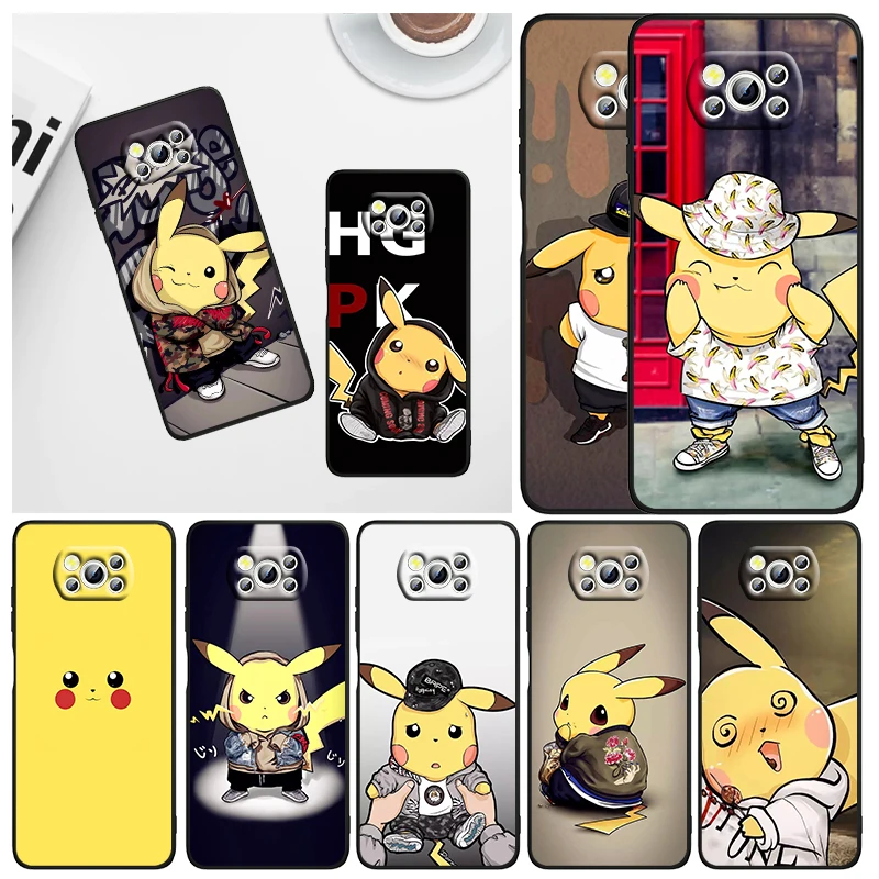 Fashion Cute Pikachu Pokemon For Xiaomi Civi Mi Poco X3 NFC F3 GT M4 M3 M2 X2 F2 Pro C3 F1 Silicone Shell Capa Black Phone Case
Fashion Cute Pikachu Pokemon For Xiaomi Civi Mi Poco X3 NFC F3 GT M4 M3 M2 X2 F2 Pro C3 F1 Silicone Shell Capa Black Phone Case