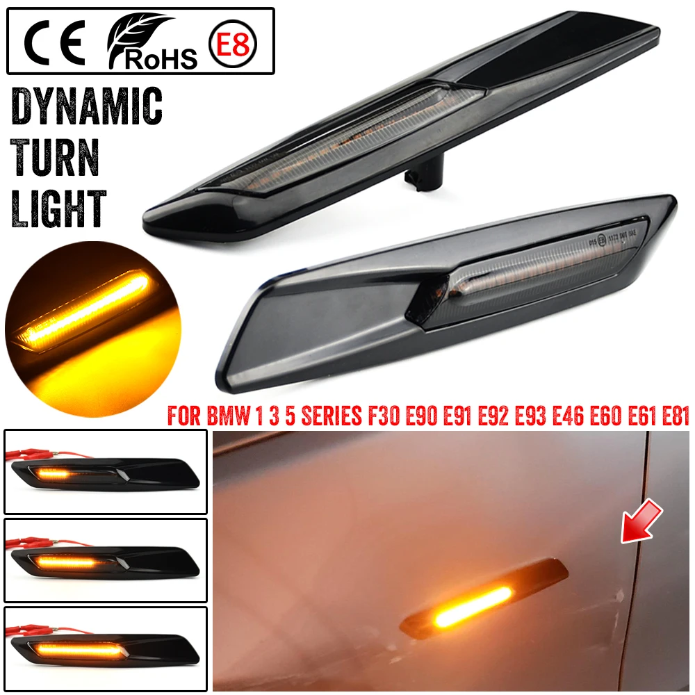 Dynamic Sequential Amber 12V LED Side Marker Light Turn Signal Lamp For BMW 1 3 5 Series F30 E90 E91 E92 E93 E46 E60 E61 E81 E82
Dynamic Sequential Amber 12V LED Side Marker Light Turn Signal Lamp For BMW 1 3 5 Series F30 E90 E91 E92 E93 E46 E60 E61 E81 E82