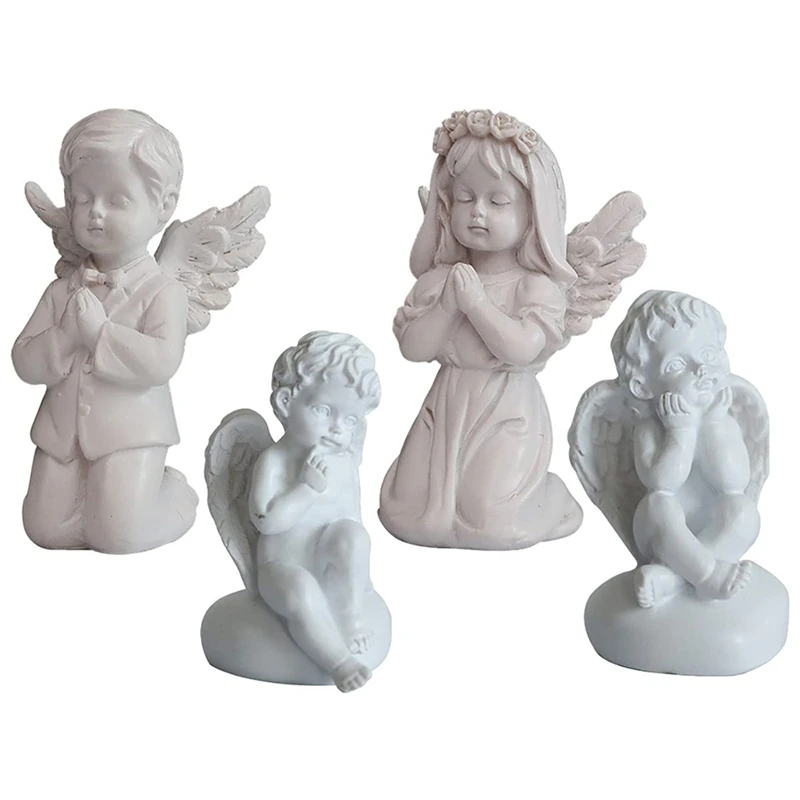 4Pcs Cute Angel Sculpture Resin Garden Statue Praying Angel Desktop Trinket Indoor Outdoor Home Garden Decoration
4Pcs Cute Angel Sculpture Resin Garden Statue Praying Angel Desktop Trinket Indoor Outdoor Home Garden Decoration