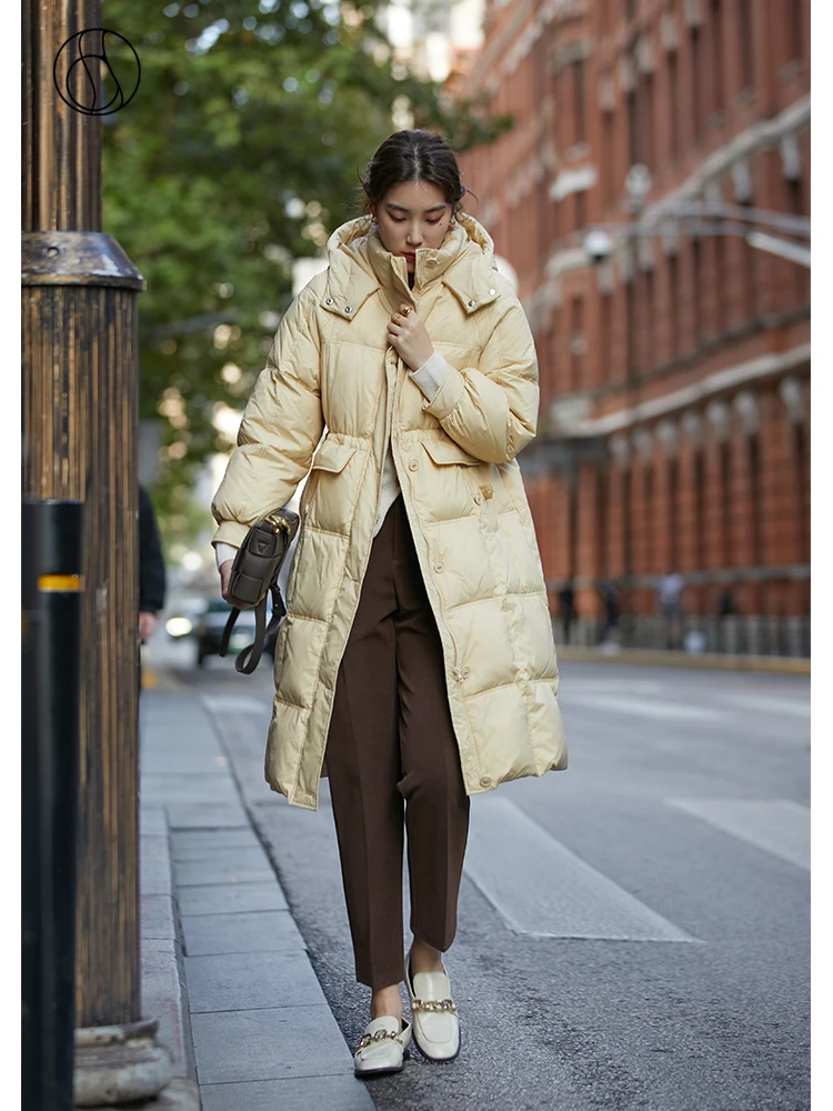 DUSHU Women's 90 White Duck Down Long Yellow Hooded Down Jacket 2021 Winter New Commuter Simple Mid-length Warm Straight Jackets
DUSHU Women's 90 White Duck Down Long Yellow Hooded Down Jacket 2021 Winter New Commuter Simple Mid-length Warm Straight Jackets