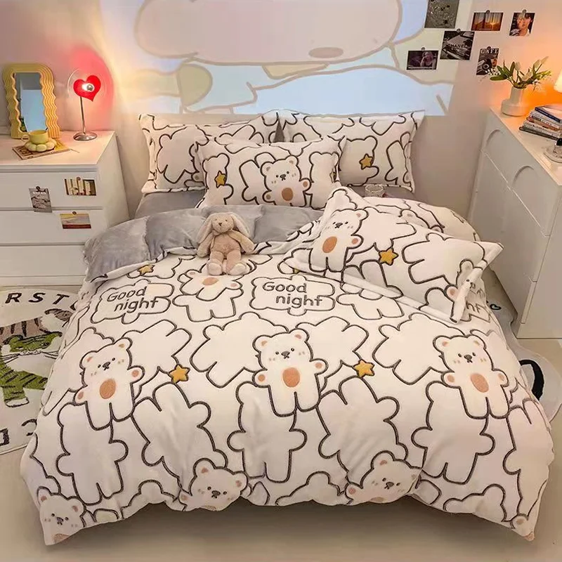 Milk Fleece Winter Thickened Duvet Cover Bedding Coral Fleece Simple Luxury Winter Warm Thick Snow Wool 150 180 220X240CM Warm
Milk Fleece Winter Thickened Duvet Cover Bedding Coral Fleece Simple Luxury Winter Warm Thick Snow Wool 150 180 220X240CM Warm