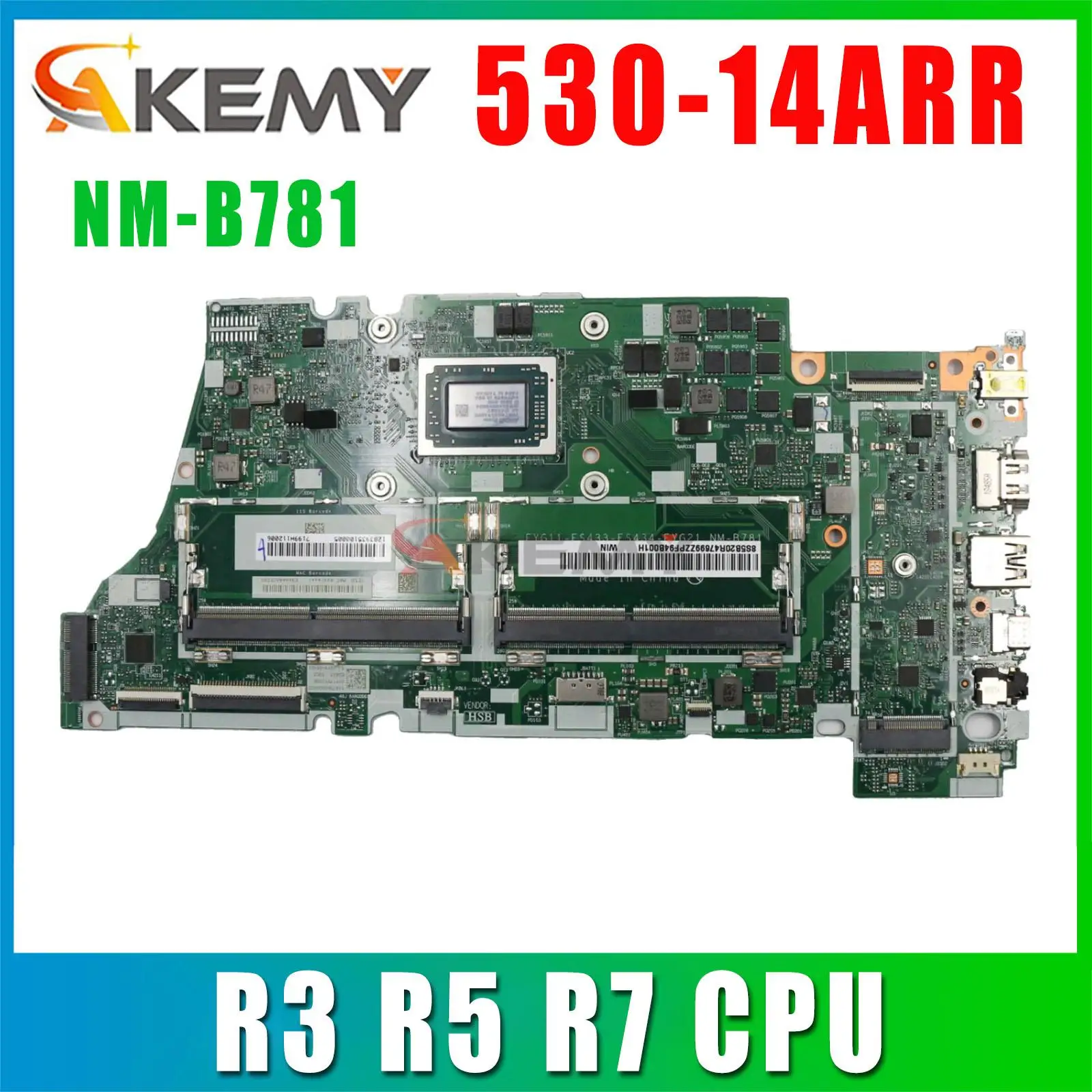 Материнская плата для ноутбука Lenovo Yoga 530-14ARR 530S-14ARR FLEX 6-14ARR. NM-B781 материнская плата. W/AMD
Материнская плата для ноутбука Lenovo Yoga 530-14ARR 530S-14ARR FLEX 6-14ARR. NM-B781 материнская плата. W/AMD