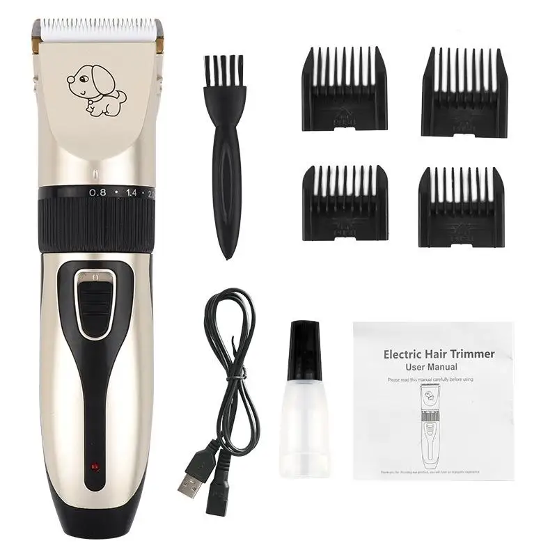 Dog Grooming Hair Clipper Pet Hair Trimmer Electric Shaver Set Cat Accessories Ceramic Blade Recharge Professional Supplies 
Dog Grooming Hair Clipper Pet Hair Trimmer Electric Shaver Set Cat Accessories Ceramic Blade Recharge Professional Supplies