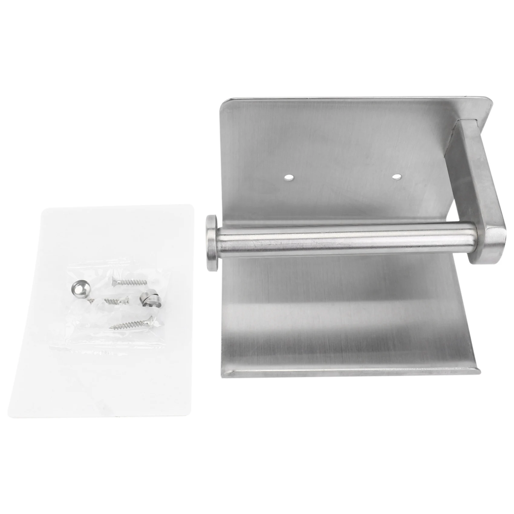 Self-Adhesive or Wall-Drilling Toilet Paper Holder Tissue Holders Paper Storage with Mobile Phone Storage Shelf
Self-Adhesive or Wall-Drilling Toilet Paper Holder Tissue Holders Paper Storage with Mobile Phone Storage Shelf