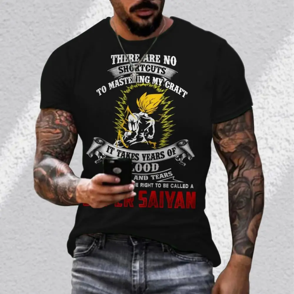 Men's Clothes High Quality Anime T-shirt Street Leisure Essentials Couple Tops Dragon Ball Z Vegeta Clothing Sports Party Goku
Men's Clothes High Quality Anime T-shirt Street Leisure Essentials Couple Tops Dragon Ball Z Vegeta Clothing Sports Party Goku