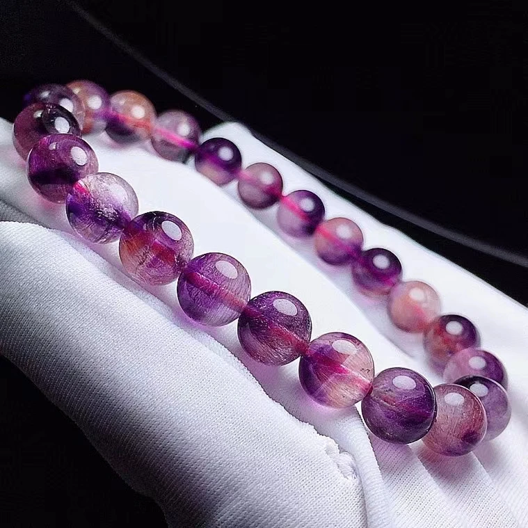 Natural Purple Super Seven 7 Rutilated Quartz Bracelet 8.6mm Clear Round Beads Fshion Jewelry Crystal Women Men AAAAAA
Natural Purple Super Seven 7 Rutilated Quartz Bracelet 8.6mm Clear Round Beads Fshion Jewelry Crystal Women Men AAAAAA