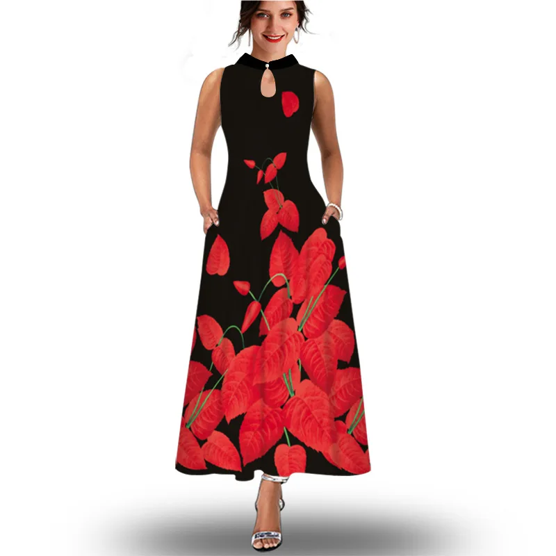 Платье женское длинное с круглым вырезом, винтажный принт, без рукавов, повседневное элегантное плявечерние вечернее Макси-платье, 3XL, на ле...
Платье женское длинное с круглым вырезом, винтажный принт, без рукавов, повседневное элегантное плявечерние вечернее Макси-платье, 3XL, на ле...