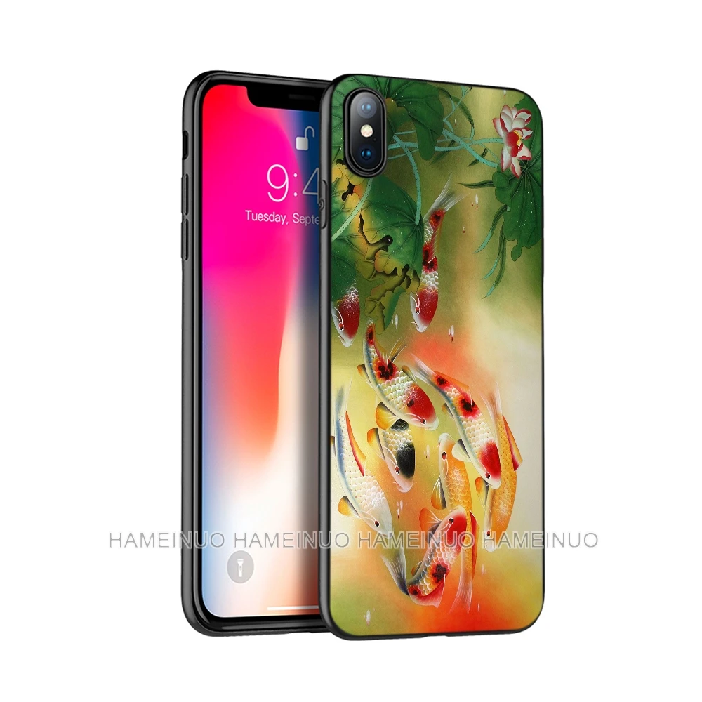 Черный чехол из ТПУ для iphone 5 5s SE 2020 6 6s 7 8 plus X 10 XR XS 11 pro MAX, силиконовый чехол с милыми золотыми рыбками
Черный чехол из ТПУ для iphone 5 5s SE 2020 6 6s 7 8 plus X 10 XR XS 11 pro MAX, силиконовый чехол с милыми золотыми рыбками