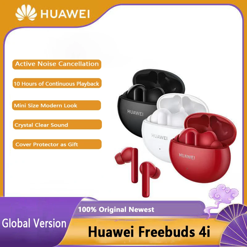 Huawei Freebuds 4i Wireless Bluetooth Headphones BT 5.2 Active Noise Cancellation TWS Quick Charge Headset Earphone
Huawei Freebuds 4i Wireless Bluetooth Headphones BT 5.2 Active Noise Cancellation TWS Quick Charge Headset Earphone