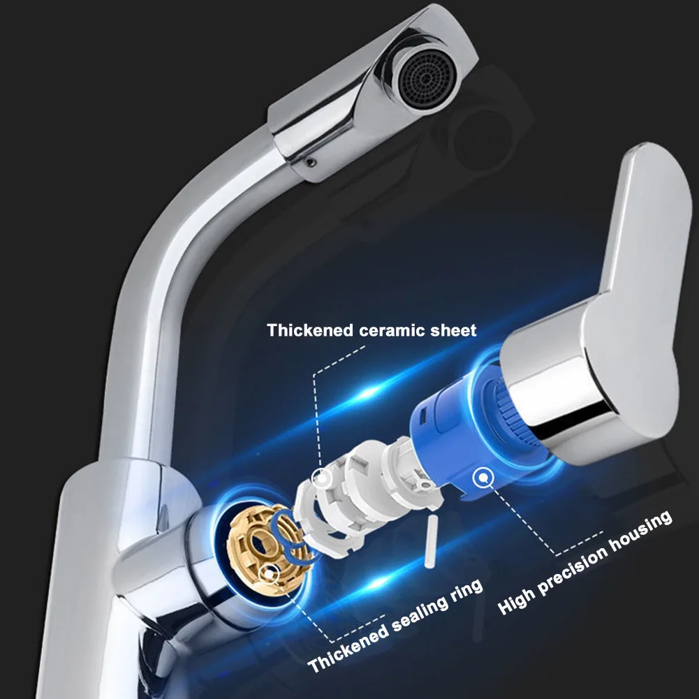Cold Hot Mixer Tap Chrome Plated Durable Faucet Polished Silver Swivel Basin Sink Tap Zinc Alloy Body Brand New
Cold Hot Mixer Tap Chrome Plated Durable Faucet Polished Silver Swivel Basin Sink Tap Zinc Alloy Body Brand New