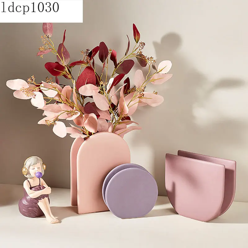 Modern Simple Flower Vase Ceramic Vases Decoration Plant Pots Decorative Living Room Accessories Desk Ornaments Home Decor
Modern Simple Flower Vase Ceramic Vases Decoration Plant Pots Decorative Living Room Accessories Desk Ornaments Home Decor