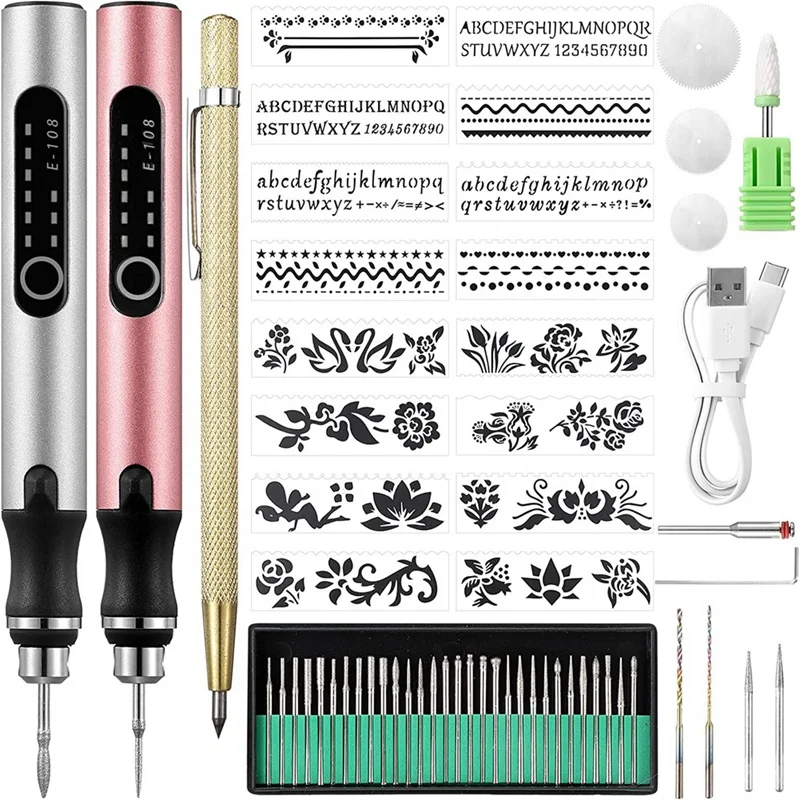 2 Pcs Metal Engraving Pen With Bits Cordless Engraving Machine Electric For Jewelry Wood Glass Stone Ceramic
2 Pcs Metal Engraving Pen With Bits Cordless Engraving Machine Electric For Jewelry Wood Glass Stone Ceramic