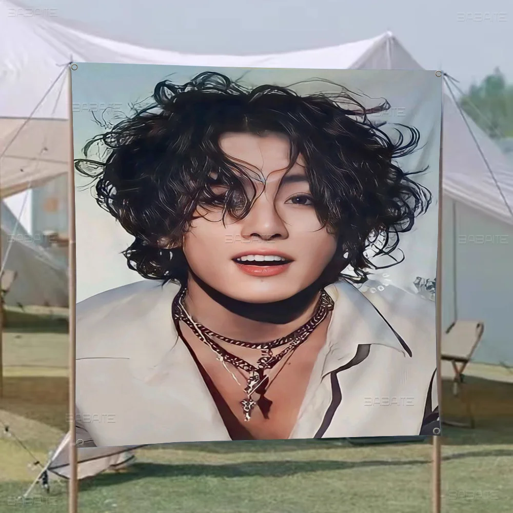 J_JungkookS Singer Advanced Printing Коммерческий рекламный флаг баннер для вечеринок