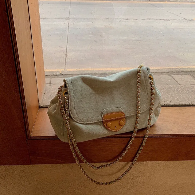 Summer Shoulder Bags for Women Brand Design Denim Casual Underarm Bag Lady Blue Crossbody Fashion Single Handbag and Purse E773
Summer Shoulder Bags for Women Brand Design Denim Casual Underarm Bag Lady Blue Crossbody Fashion Single Handbag and Purse E773