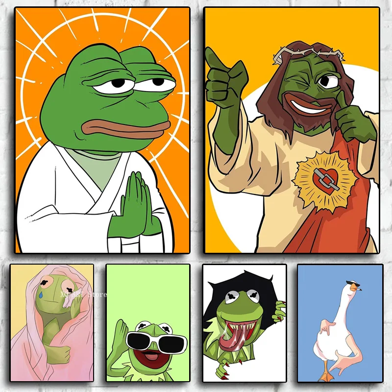Funny Frog And Jesus Posters Canvas Painting And Prints HD Pictures Wal Art For Living Room Home Office Decor Frameless Gifts
Funny Frog And Jesus Posters Canvas Painting And Prints HD Pictures Wal Art For Living Room Home Office Decor Frameless Gifts