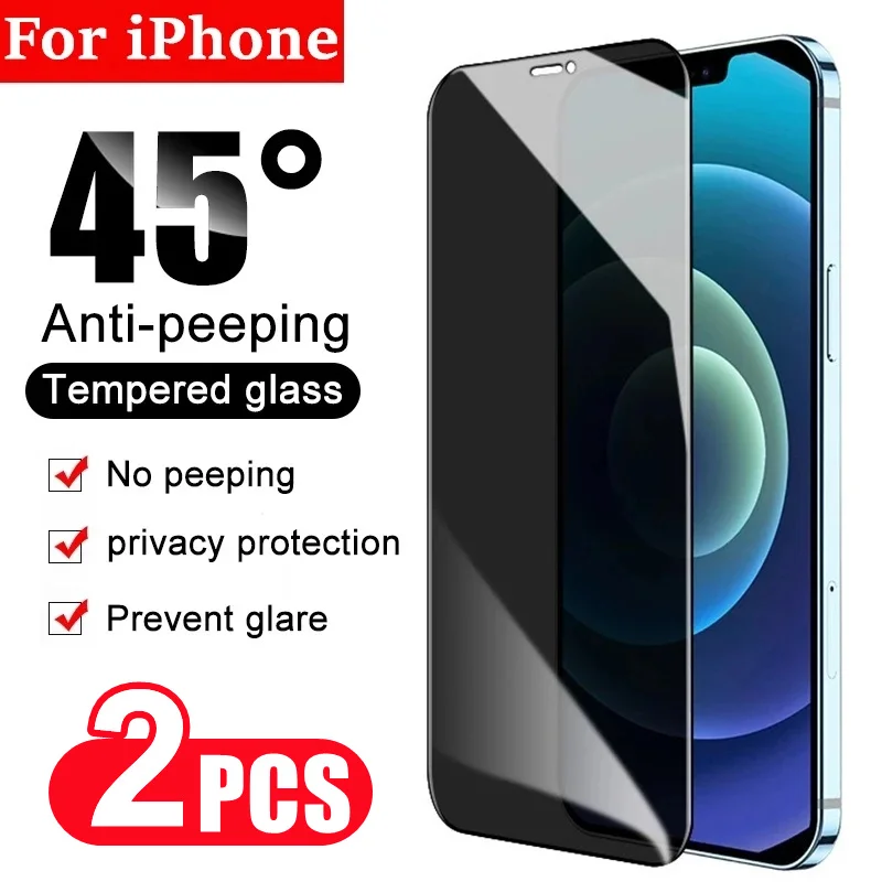 2pcs Privacy Anti-peeping Screen Protector For iPhone SE 6S 7 8 Plus X XR XSMax 11 12 13 Pro Max Tempered Glass Protective Film
2pcs Privacy Anti-peeping Screen Protector For iPhone SE 6S 7 8 Plus X XR XSMax 11 12 13 Pro Max Tempered Glass Protective Film