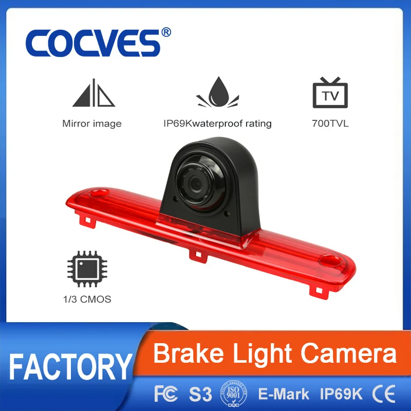 COCVES Professinal IR Brake Light Camera IP69K Waterproof Outdoor Reversing Camera Night Vesion For Recreational Vehicle
COCVES Professinal IR Brake Light Camera IP69K Waterproof Outdoor Reversing Camera Night Vesion For Recreational Vehicle