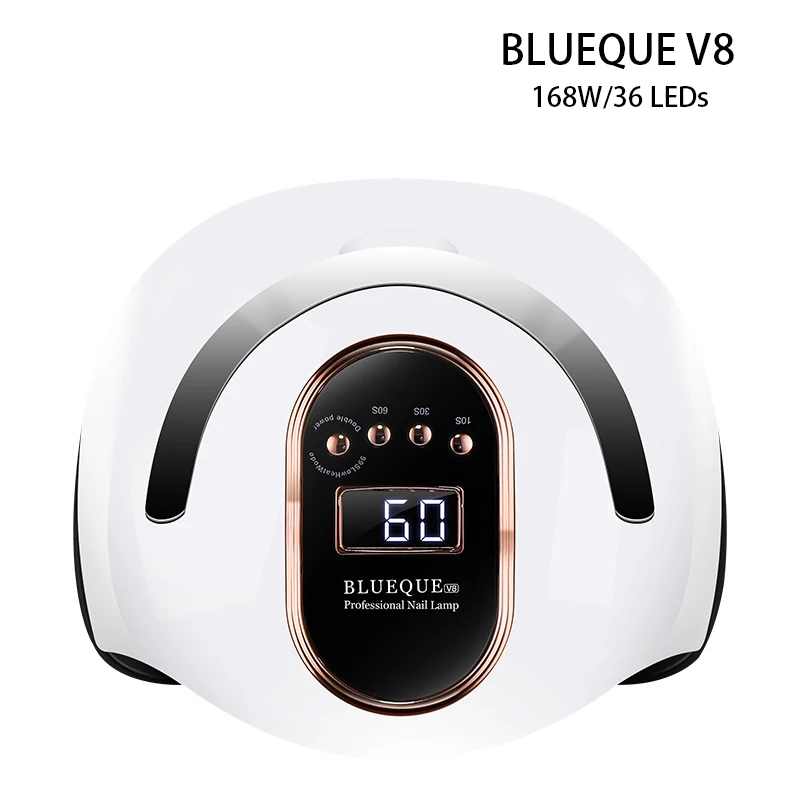 Manicure Drying Lamp BQ V8 168W High Power 36LED UV Lamp Automatic Phototherapy Gel Nail Polish Professional Nail Polish Tool
Manicure Drying Lamp BQ V8 168W High Power 36LED UV Lamp Automatic Phototherapy Gel Nail Polish Professional Nail Polish Tool