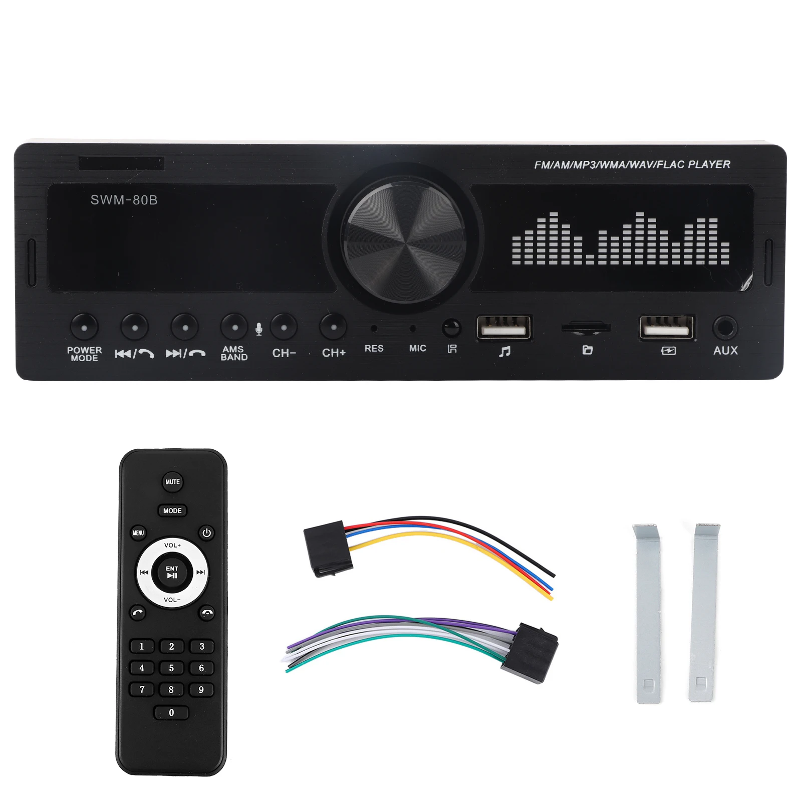 1 DIN Bluetooth MP3 Audio Player with Remote Controller Support for Voice Control SWM‑80B Car Stereo MP3
1 DIN Bluetooth MP3 Audio Player with Remote Controller Support for Voice Control SWM‑80B Car Stereo MP3
