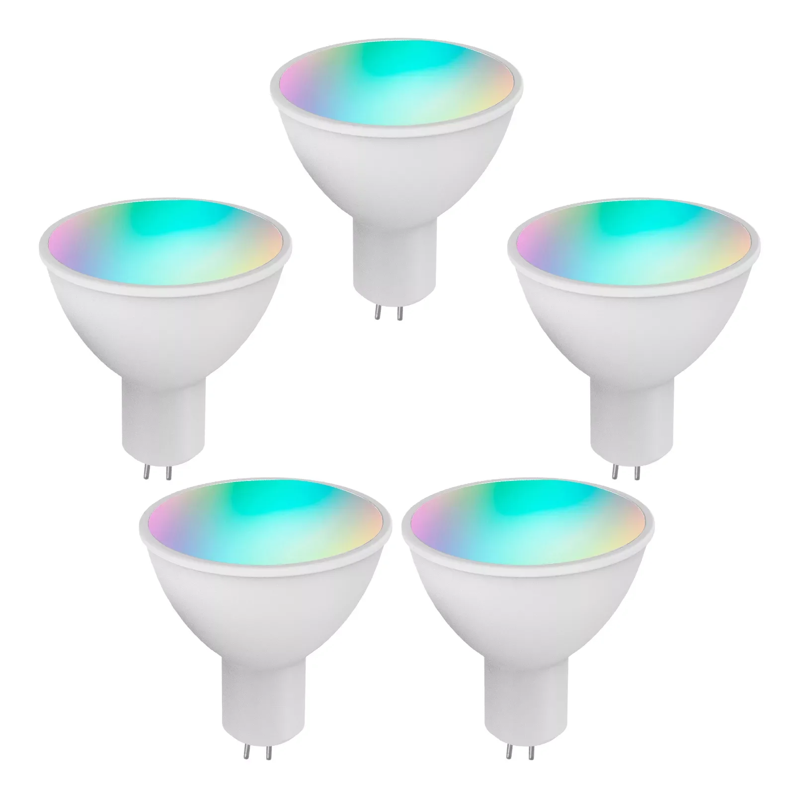 WiFi Smart Bulb RGB+W+C 5W GU5.3 Dimmable Light Phone APP Remote Control Compatible with Alexa Home
WiFi Smart Bulb RGB+W+C 5W GU5.3 Dimmable Light Phone APP Remote Control Compatible with Alexa Home