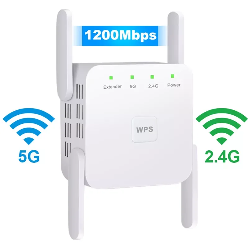 5Ghz Wireless WiFi Repeater Wi Fi Booster 300M 1200 Mbps WiFi Amplifier 802.11AC 5G Wi-Fi Long Range Extender Access Point
5Ghz Wireless WiFi Repeater Wi Fi Booster 300M 1200 Mbps WiFi Amplifier 802.11AC 5G Wi-Fi Long Range Extender Access Point