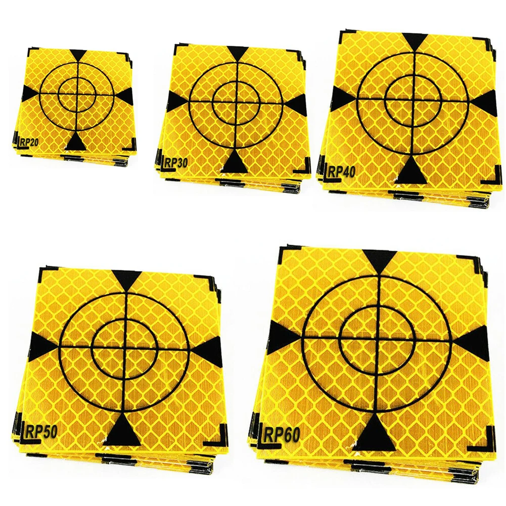 100pcs Reflector Sheet Reflective Tape Target Total Station Measurement Reflector Target 20/30/40/50/60mm
100pcs Reflector Sheet Reflective Tape Target Total Station Measurement Reflector Target 20/30/40/50/60mm