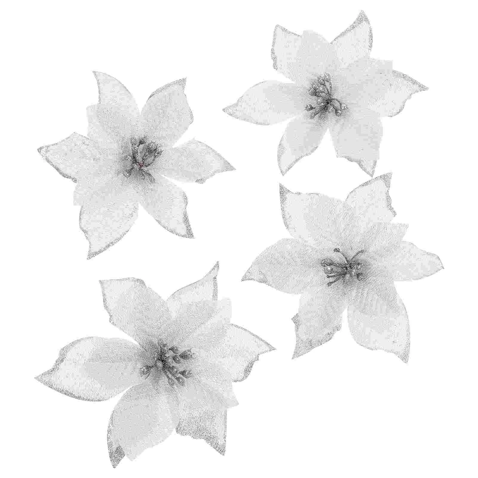 Flowers Christmas Flower Artificial Poinsettiaglitter Fake Pick Ornament Decoration Tree Adornment Party Decor Accessory
Flowers Christmas Flower Artificial Poinsettiaglitter Fake Pick Ornament Decoration Tree Adornment Party Decor Accessory