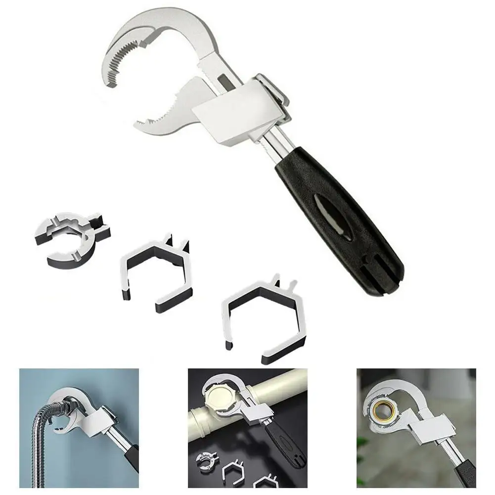 Multifunctional Bathroom Wrench Sink Water Pipe 80mm Large Opening Adjustable Wrench Home Special Bathroom Wrench Repair Tool
Multifunctional Bathroom Wrench Sink Water Pipe 80mm Large Opening Adjustable Wrench Home Special Bathroom Wrench Repair Tool