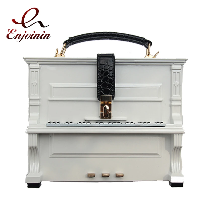 Piano Acrylic Box Shaped Women Purses and Handbags Designer Shoulder Bags Ladies Party ClutchBag Fashion Small Top Handle Purse
Piano Acrylic Box Shaped Women Purses and Handbags Designer Shoulder Bags Ladies Party ClutchBag Fashion Small Top Handle Purse