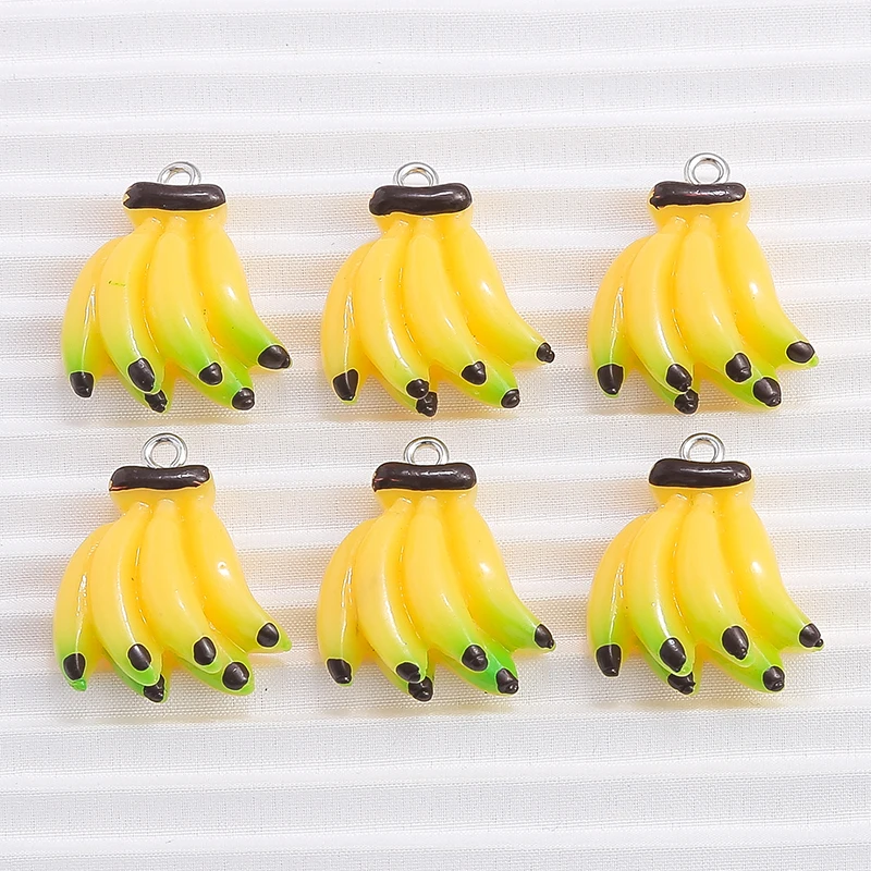 10pcs 18x24mm Cute Resin Fruit Banana Charms Pendants for Making DIY Drop Earrings Necklaces Handmade Keychains Jewelry Findings
10pcs 18x24mm Cute Resin Fruit Banana Charms Pendants for Making DIY Drop Earrings Necklaces Handmade Keychains Jewelry Findings