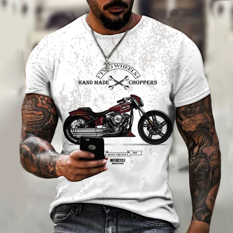 Men's T-shirts Harajuku Retro Motorcycle Pattern Loose Breathable Casual Clothes O-Neck Male Fashion 3D Print Hip Hop Funny Tops
Men's T-shirts Harajuku Retro Motorcycle Pattern Loose Breathable Casual Clothes O-Neck Male Fashion 3D Print Hip Hop Funny Tops
