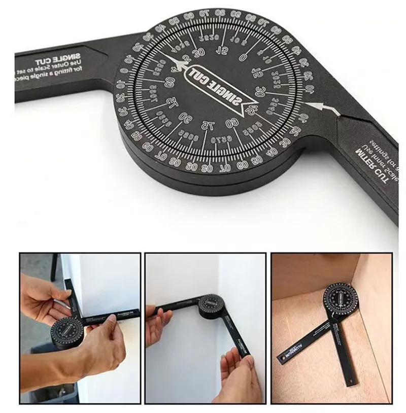 Miter Saw Protractor Woodworking Scale Angle Finder Level Meter Miter Gauge Goniometer Protractor Inclinometer Measuring Ruler
Miter Saw Protractor Woodworking Scale Angle Finder Level Meter Miter Gauge Goniometer Protractor Inclinometer Measuring Ruler
